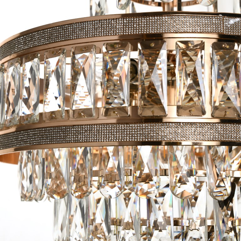 Antique Design Crystal Hanging Ceiling Light Chandelier (HL84799/600)
